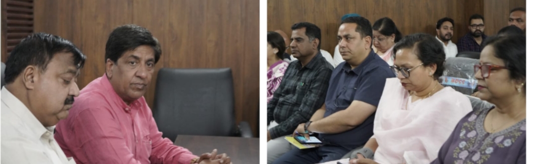 MLA Jimpa visited Civil Hospital Hoshiarpur and held a meeting with the doctors.